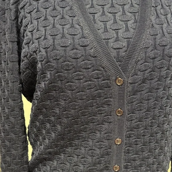 Missoni Navy Textured Knit Tank with Matching Cardigan - Picture 4 of 7